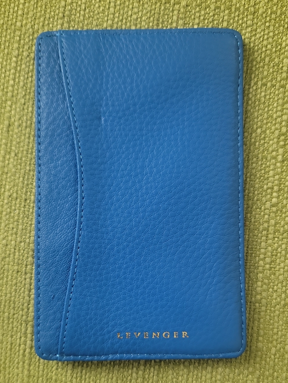Levenger Blue Leather  Wallet